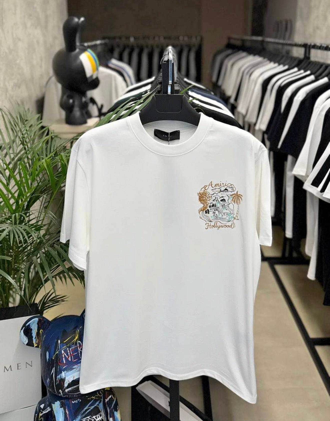 amiri hollywood WHITE shirt